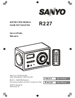 Preview for 2 page of Sanyo R227 - Network Audio Player Instruction Manual