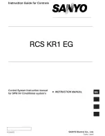 Sanyo RCS KR1 EG Instruction Manual preview