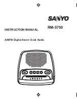 Sanyo RM-5750 Instruction Manual preview