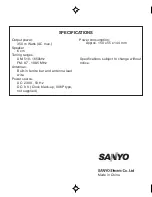 Preview for 8 page of Sanyo RM-5750 Instruction Manual