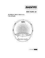 Sanyo RM-X100 Instruction Manual preview