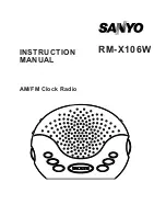 Sanyo RM-X106W Instruction Manual preview