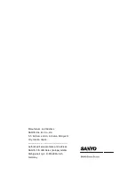 Preview for 8 page of Sanyo RP-444 Instruction Manual