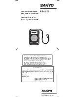 Sanyo RP-5200 Instruction Manual preview