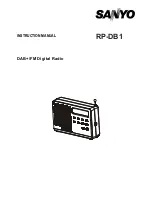 Предварительный просмотр 1 страницы Sanyo RP-DB1 Instruction Manual