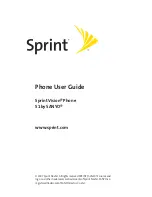 Sanyo S1 Sprint User Manual предпросмотр