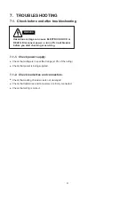 Предварительный просмотр 15 страницы Sanyo SA-123AH Technical & Service Manual