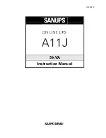 Preview for 1 page of Sanyo SANUPS A11J Instruction Manual