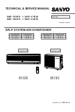 Sanyo SAP-C181A Technical & Service Manual preview