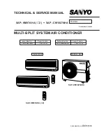 Предварительный просмотр 1 страницы Sanyo SAP-CM1821AHA Technical & Service Manual