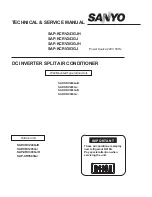 Sanyo SAP-KCRV243GJ Technical & Service Manual предпросмотр