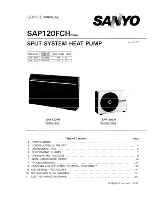 Предварительный просмотр 1 страницы Sanyo SAP120CH Service Manual