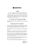 Предварительный просмотр 2 страницы Sanyo SAP241 Service Manual