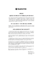 Предварительный просмотр 2 страницы Sanyo SAP241RC Service Manual