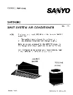 Sanyo SAP243RC Service Manual preview