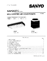 Предварительный просмотр 1 страницы Sanyo SAP243TC Service Manual