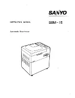 Sanyo SBM-15 Instruction Manual preview