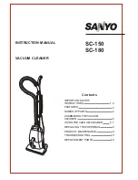 Предварительный просмотр 1 страницы Sanyo SC-150 Instruction Manual