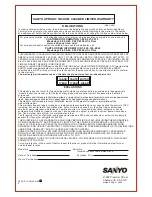 Предварительный просмотр 12 страницы Sanyo SC-150 Instruction Manual