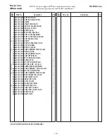 Предварительный просмотр 3 страницы Sanyo SC-240 Parts List