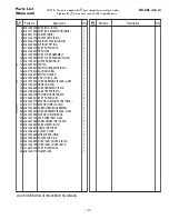 Предварительный просмотр 3 страницы Sanyo SC-24L Parts List