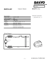 Sanyo SC-27Y Parts List предпросмотр