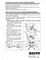 Preview for 6 page of Sanyo SC 50 Instruction Manual