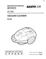 Sanyo SC 820 Instruction Manual preview