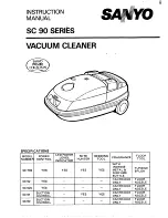 Предварительный просмотр 1 страницы Sanyo SC 90 Series Instruction Manual