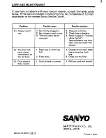 Предварительный просмотр 7 страницы Sanyo SC 90 Series Instruction Manual