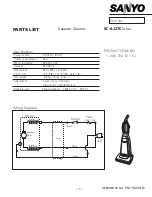 Предварительный просмотр 2 страницы Sanyo SC-A127C - Upright Commerical Vacuum Cleaner Parts List