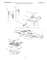 Предварительный просмотр 4 страницы Sanyo SC-A127C - Upright Commerical Vacuum Cleaner Parts List