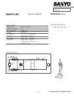 Sanyo SC-B1221 Parts List preview