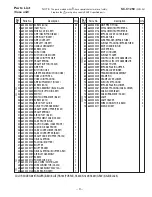 Предварительный просмотр 3 страницы Sanyo SC-C1250 Parts List