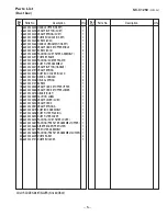 Предварительный просмотр 5 страницы Sanyo SC-C1250 Parts List