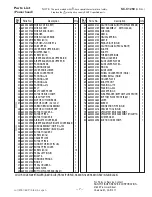 Предварительный просмотр 7 страницы Sanyo SC-C1250 Parts List