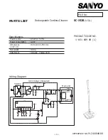 Sanyo SC-JS2B Parts List preview