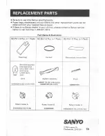 Предварительный просмотр 19 страницы Sanyo SC-U101 Instruction Manual