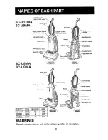 Предварительный просмотр 4 страницы Sanyo SC-U11 MA Instruction Manual