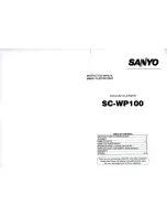 Preview for 1 page of Sanyo SC-WP1000 Instruction Manual