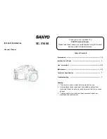 Preview for 1 page of Sanyo SC-X1800 Instruction Manual