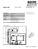 Предварительный просмотр 1 страницы Sanyo SC-X2100P Parts List