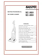 Preview for 1 page of Sanyo SC-X80 Instruction Manual