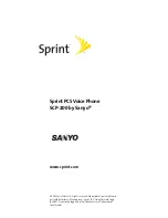 Sanyo SCP-200 User Manual preview