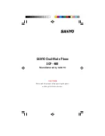 Sanyo SCP-400 User Manual preview