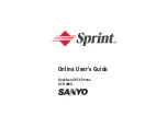 Предварительный просмотр 1 страницы Sanyo SCP 4900 Online User'S Manual