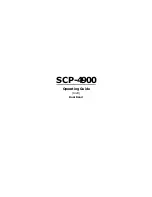 Preview for 1 page of Sanyo SCP 4900 Operating Manual