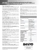 Preview for 2 page of Sanyo SCP 4900 Specifications