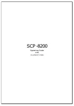 Sanyo SCP-8200 Operating Manual предпросмотр