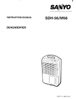Предварительный просмотр 1 страницы Sanyo SDH-56 Instruction Manual